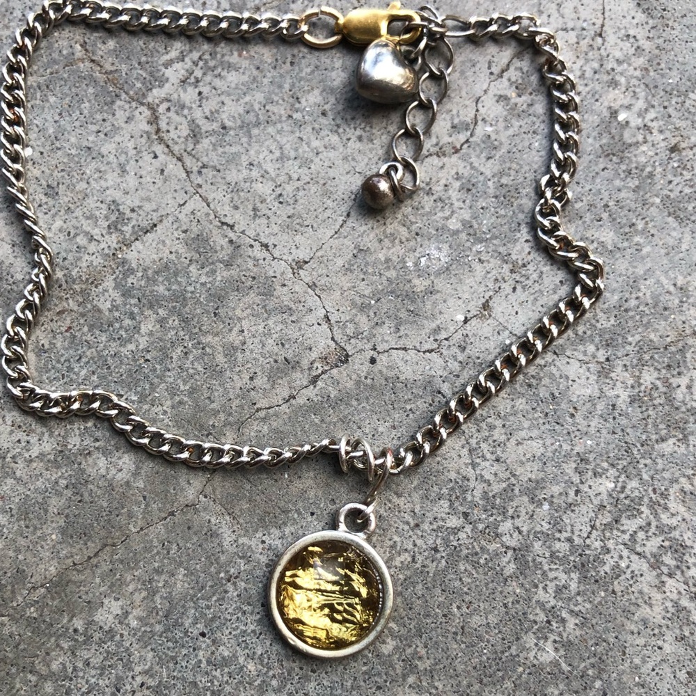 Gorgeous Custom Designed Creations Silver and Gold Charm Bracelet